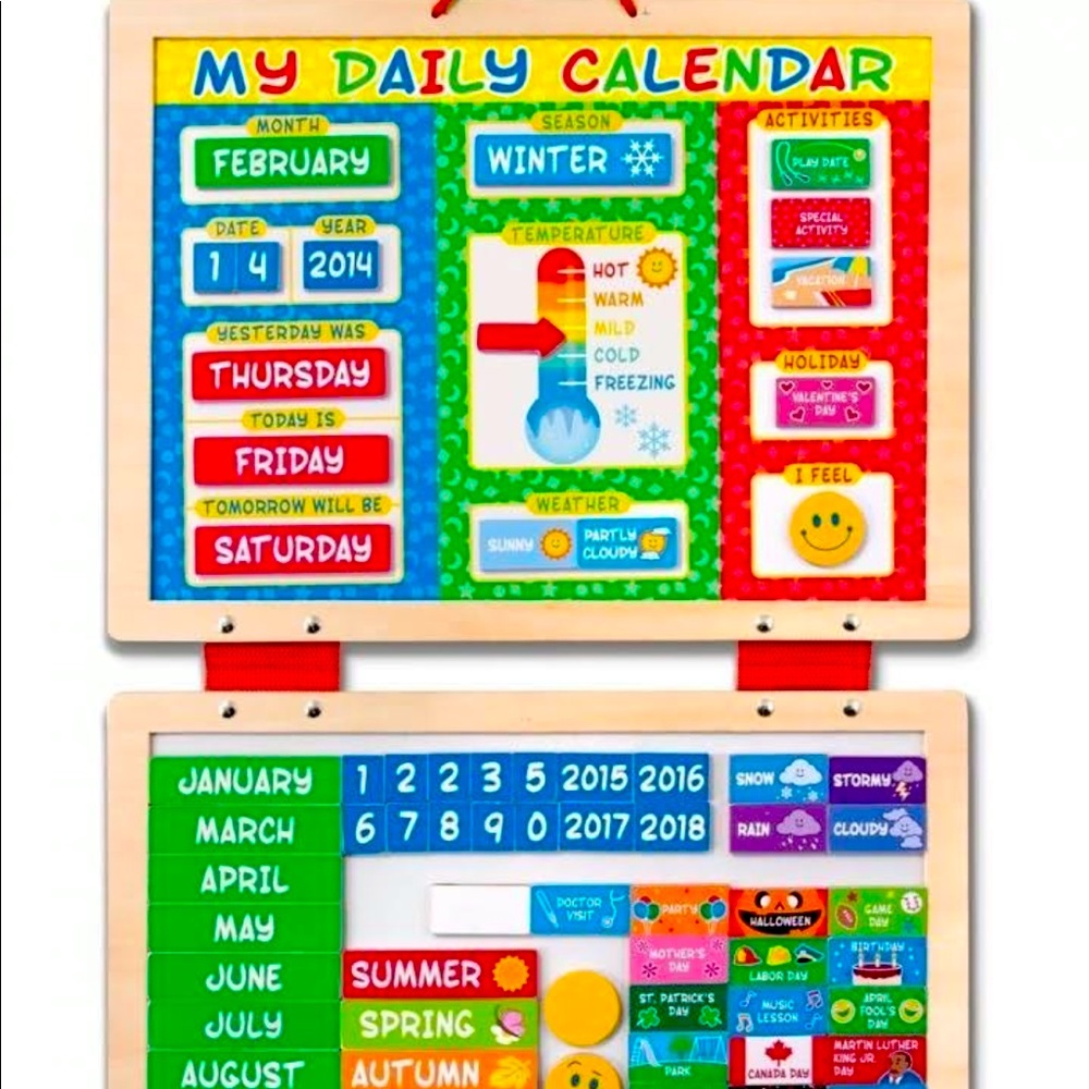 Melissa and Doug wooden calendar